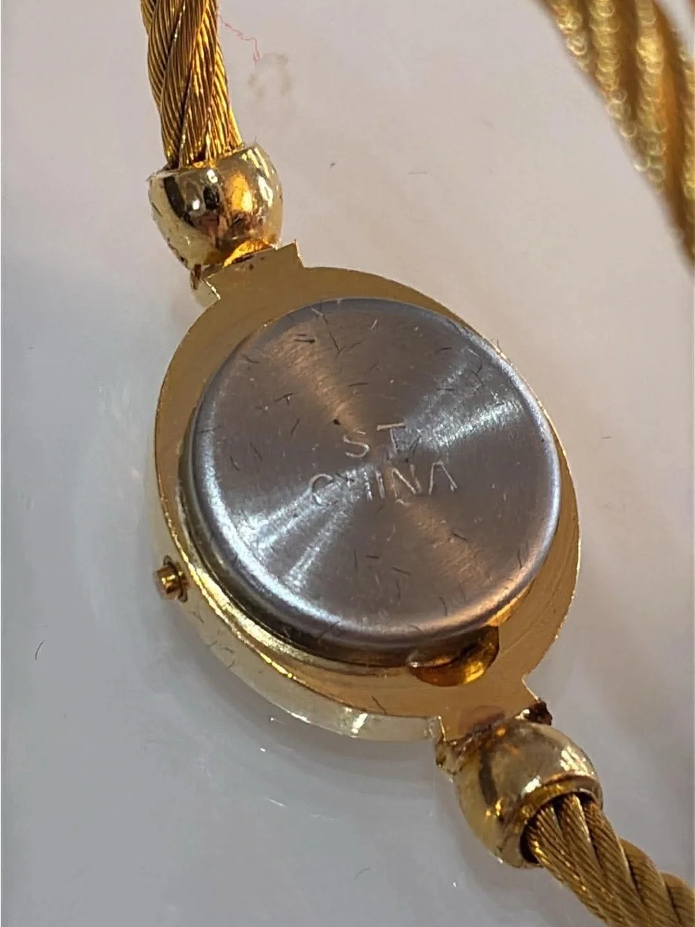 Lady Sovereign Gold-Tone Quartz Bracelet Watch